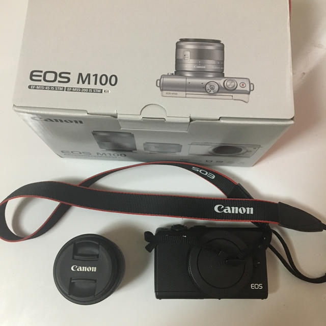 ミラーレス一眼canon EOS m100 本体  EF-M15-45mm IS STM