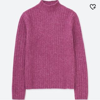 ユニクロ(UNIQLO)のユニクロ 完売色 ワイドリブモックネックセーター(ニット/セーター)