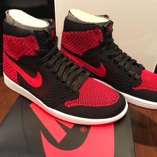 ナイキ(NIKE)の28cm AIR JORDAN 1 RETRO HI FLYKNIT ブレッド(スニーカー)