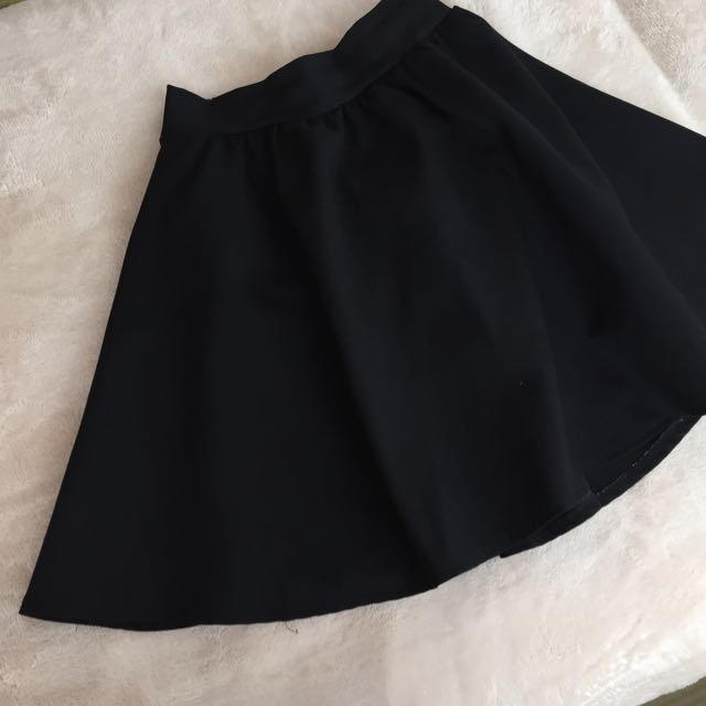 dholic(ディーホリック)のフレアスカート☆ブラック レディースのスカート(ミニスカート)の商品写真
