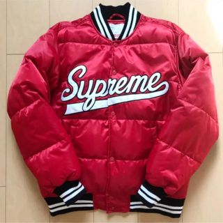 シュプリーム(Supreme)の最終値下げ　Script Varsity Puffy Jacket(ダウンジャケット)