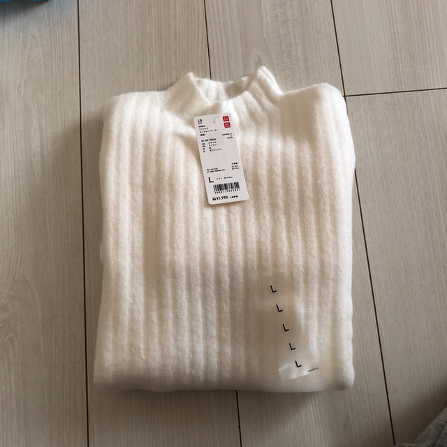 UNIQLO(ユニクロ)の* ワイドリブモックネックセーター * レディースのトップス(ニット/セーター)の商品写真