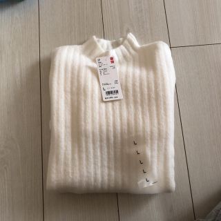 ユニクロ(UNIQLO)の* ワイドリブモックネックセーター *(ニット/セーター)