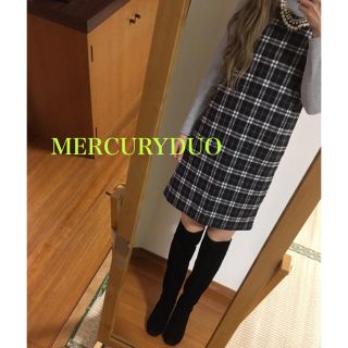 マーキュリーデュオ(MERCURYDUO)のMERCURYDUO✨チェック柄ワンピ(ひざ丈ワンピース)