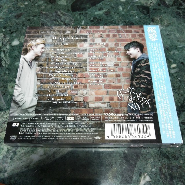 ＤＶＤ付CDバーズアンドメロディBars and melody  Hopeful エンタメ/ホビーのCD(ポップス/ロック(邦楽))の商品写真