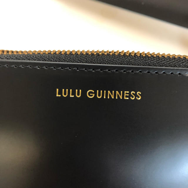 【新品未使用レア】ルルギネス Lulu Guinness レザー 財布 ブラック