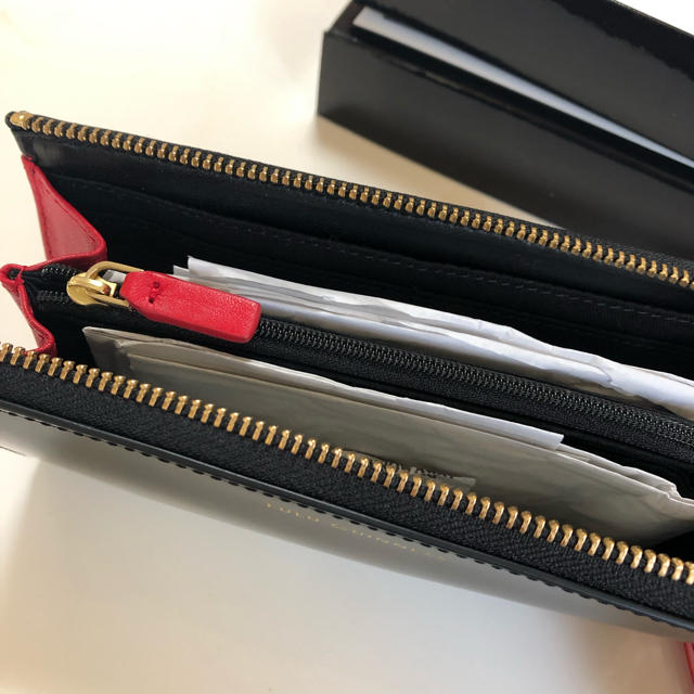 【新品未使用レア】ルルギネス Lulu Guinness レザー 財布 ブラック