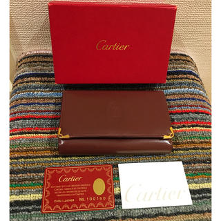 カルティエ(Cartier)のふー様専用 /【Cartier】 マストライン 2つ折り財布 《 使用感あり 》(財布)