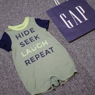 ベビーギャップ(babyGAP)のGAP 半袖カバーオール 6-12m 70(カバーオール)