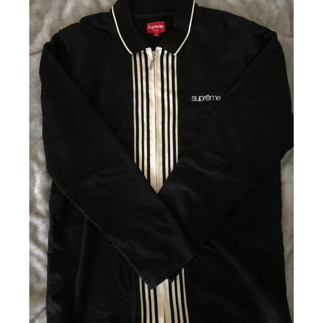 Supreme 16aw Vertical Zip Up L/S Polo M