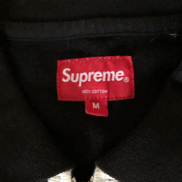 Supreme 16aw Vertical Zip Up L/S Polo M