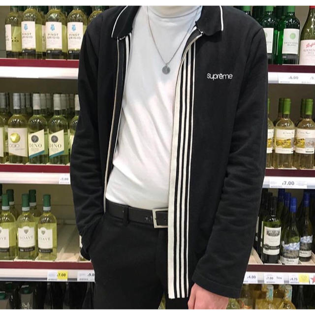 Supreme 16aw Vertical Zip Up L/S Polo M
