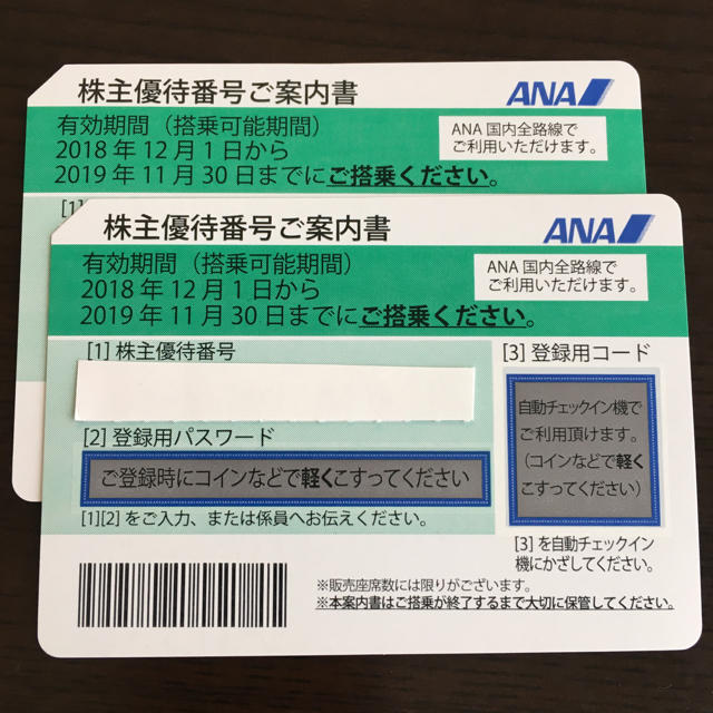 最高 ANA(全日本空輸) ＡＮＡ株主優待券2枚 - その他