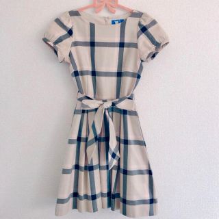 バーバリーブルーレーベル(BURBERRY BLUE LABEL)のバーバリーブルーレーベル♡チェックワンピース(ミニワンピース)