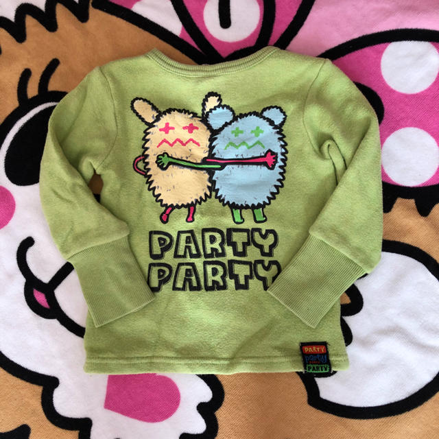 PARTYPARTY(パーティーパーティー)のあみみん様ご専用パーティパーティ💚トレーナー キッズ/ベビー/マタニティのキッズ服男の子用(90cm~)(Tシャツ/カットソー)の商品写真