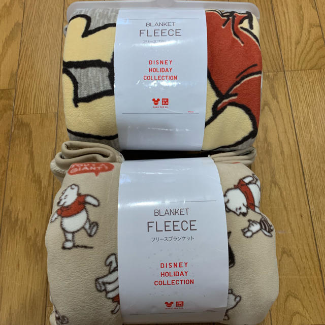 UNIQLO - 新品 プーさん ブランケット ユニクロ 2個セットの通販 UNIQLO - 新品 プーさん ブランケット ユニクロ 2個セットの通販