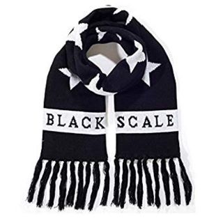 オフホワイト(OFF-WHITE)のBlack Scale マフラー スカーフ 黒(マフラー)