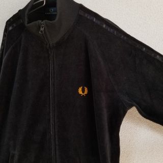 FRED PERRY - FRED PERRY 刺繍ロゴ ベロア トラックジャケット ...