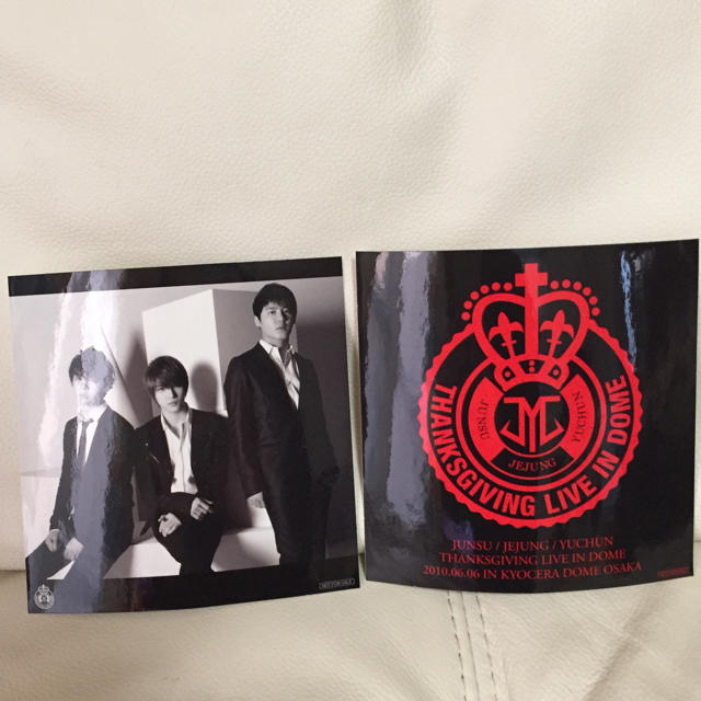 東方神起(トウホウシンキ)の東方神起 JYJ ステッカーシール2枚入りを2セット新品 エンタメ/ホビーのCD(K-POP/アジア)の商品写真