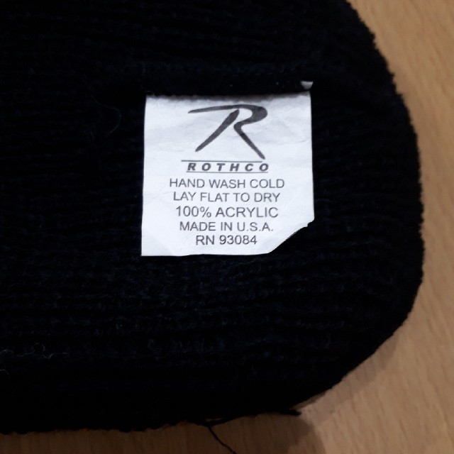 ROTHCO(ロスコ)のROTHCO　ロゴ　ニット帽　ニット　キャップ　ロスコ メンズの帽子(ニット帽/ビーニー)の商品写真