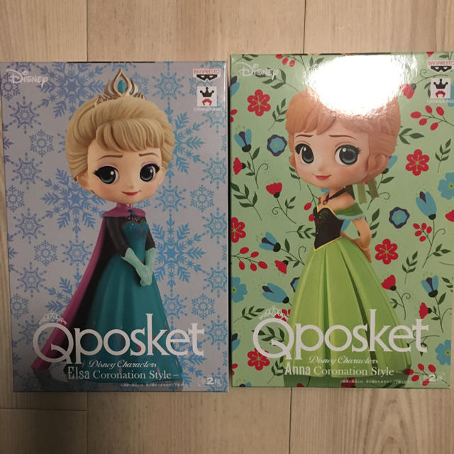 アナと雪の女王(アナトユキノジョオウ)の【新品】アナと雪の女王/アナ/エルサ/Qposket/パステルカラー/セット エンタメ/ホビーのフィギュア(アニメ/ゲーム)の商品写真