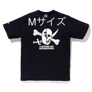 アベイシングエイプ(A BATHING APE)のA BATHING APE x NEIGHBORHOOD Tee Black (Tシャツ/カットソー(半袖/袖なし))