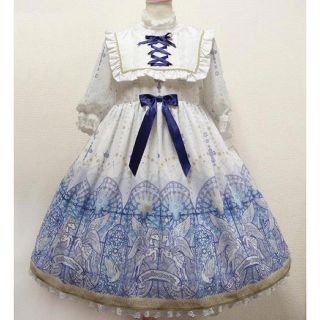 アンジェリックプリティー(Angelic Pretty)のOP+シスターベール+オーバーニー luminous sanctuary(ひざ丈ワンピース)