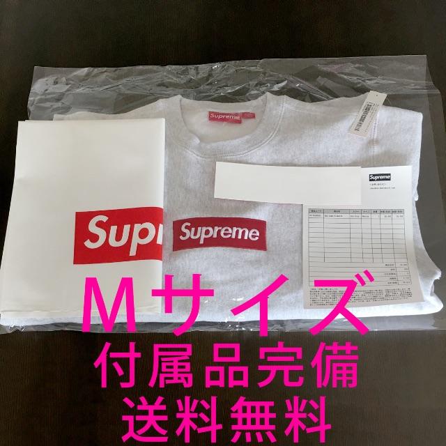 SUPREME Box Logo Crewneck Ash Grey Mサイズ