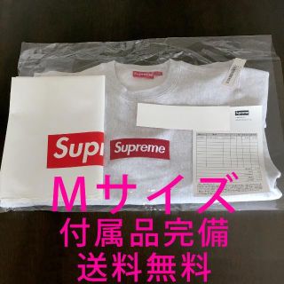 シュプリーム(Supreme)のSUPREME Box Logo Crewneck Ash Grey Mサイズ(スウェット)