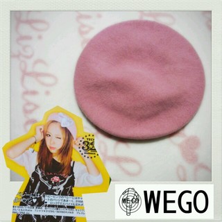 ウィゴー(WEGO)のピンク ベレー帽(ハンチング/ベレー帽)
