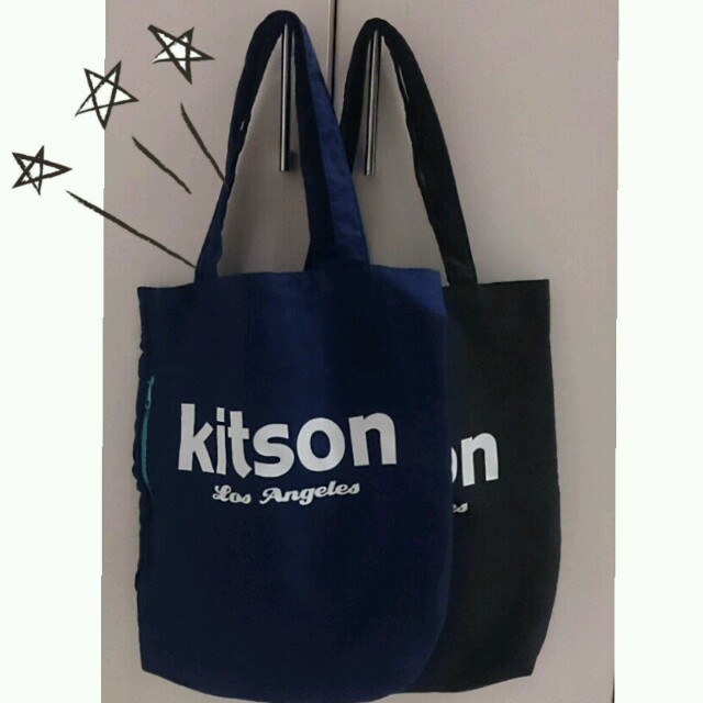 KITSON(キットソン)の新品A4トートバッグ☆サイドポケット付き レディースのバッグ(トートバッグ)の商品写真