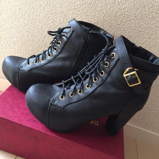 ヘザー♥厚底ブーツ