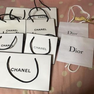 シャネル(CHANEL)のCHANELとDiorショップバッグ♡(ショップ袋)