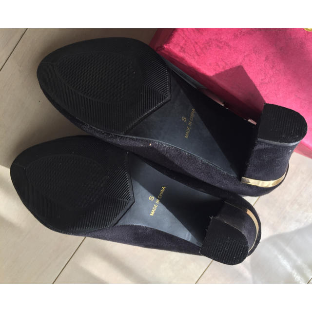 黒 スエード ショートブーツ レディースの靴/シューズ(ブーツ)の商品写真