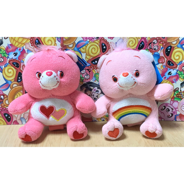CareBears - ケアベア☆レア☆新品☆タオルハンガー☆ぬいぐるみ付き