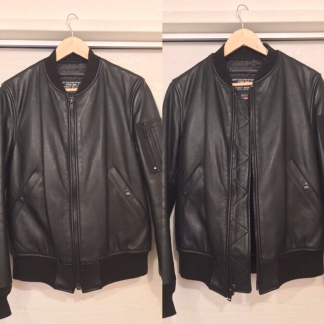 お待たせ! Supreme - Supreme × size S MA-1 Leather Schott レザー