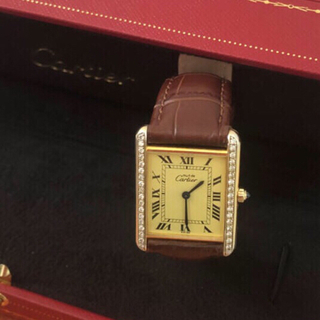カルティエ(Cartier)の♡ 美品 Cartier タンク 36Pダイヤ ♡(腕時計)