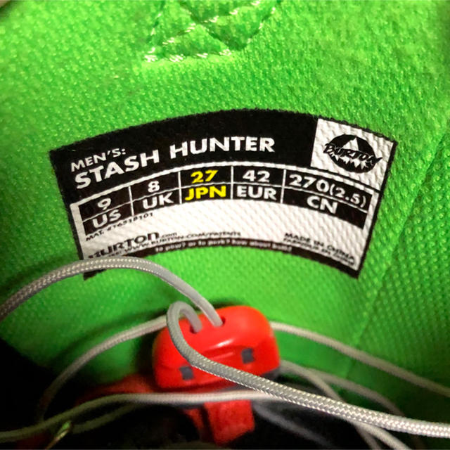 バートン BURTON STASH HUNTER スタッシュハンター 25.5cm スノーボードブーツ シューズ アウトドア スノボー