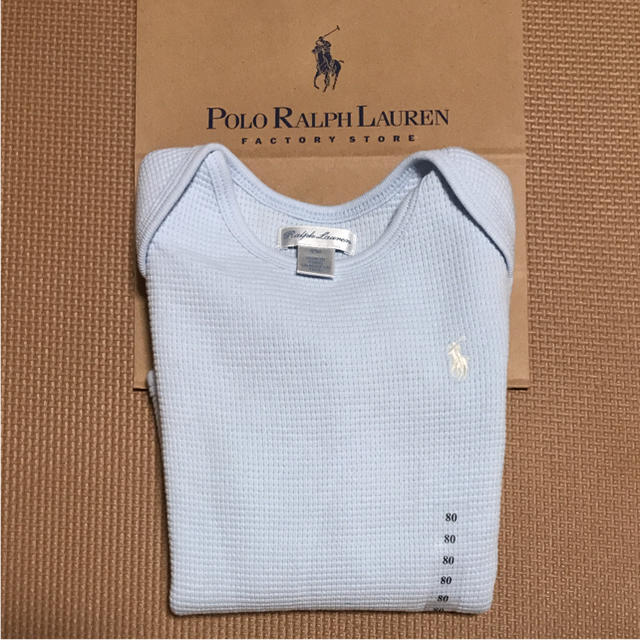 Ralph Lauren(ラルフローレン)の【新品！送料こみ】本日かぎりのタイムセール！ラルフ・ローレンロンパース80 キッズ/ベビー/マタニティのベビー服(~85cm)(ロンパース)の商品写真