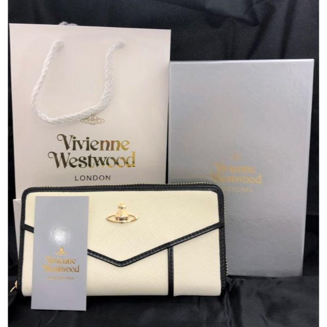 Vivienne Westwood(ヴィヴィアンウエストウッド)の【ヴィヴィアンウエストウッド】　正規品　長財布　レディース　白 レディースのファッション小物(財布)の商品写真