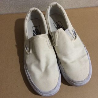 ヴァンズ(VANS)のVANSホワイトスリッポン(スニーカー)