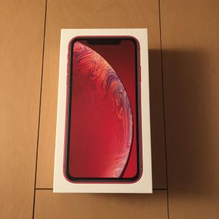 アイフォーン(iPhone)のiPhone XR 64G Red (au 12/30購入)(スマートフォン本体)