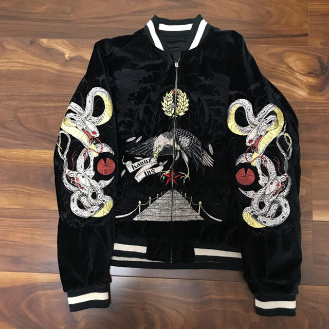 Yasuyuki Ishii - Yasuyuki Ishii ヤスユキ イシイ 和柄 龍虎 刺繍 スカジャン M