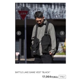 ランチキ(RANTIKI（乱痴気）)のbattle lake game vest black(ベスト)