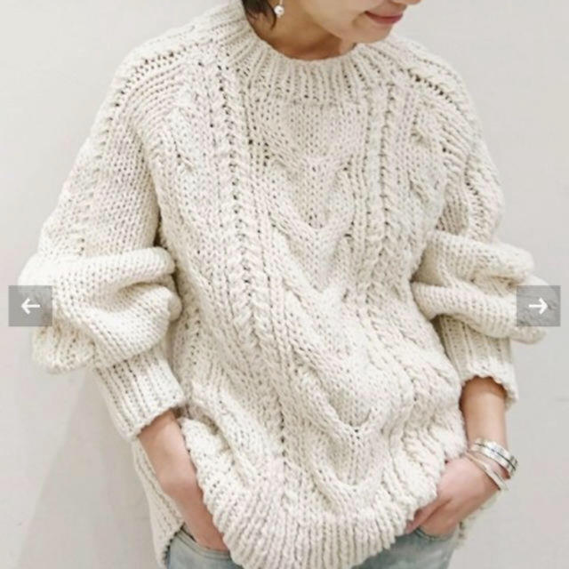 AP STUDIO アパルトモン 17AW HAND CABLE KNIT