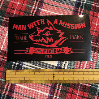 マンウィズアミッション(MAN WITH A MISSION)のマンウィズ トレードマーク ステッカー 未使用(ミュージシャン)