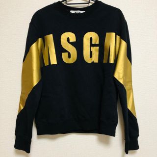 エムエスジイエム(MSGM)の専用！MSGM ブラックゴールド スウェット(トレーナー/スウェット)