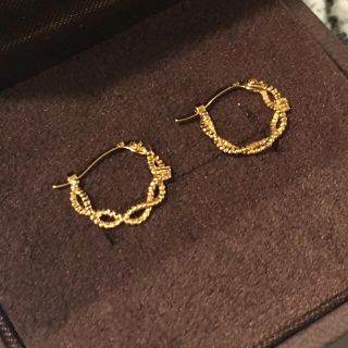 アガット(agete)の新品✴︎agete アガット クラシック フープ ダイヤ ピアス 18K(ピアス)