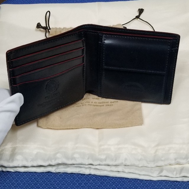 ガンゾシェルコードバン2 二つ折り財布ホーウィン社製