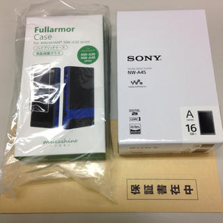 ウォークマン(WALKMAN)の新品 Sony WALKMAN NW-A45 16GB ケース付き(ポータブルプレーヤー)